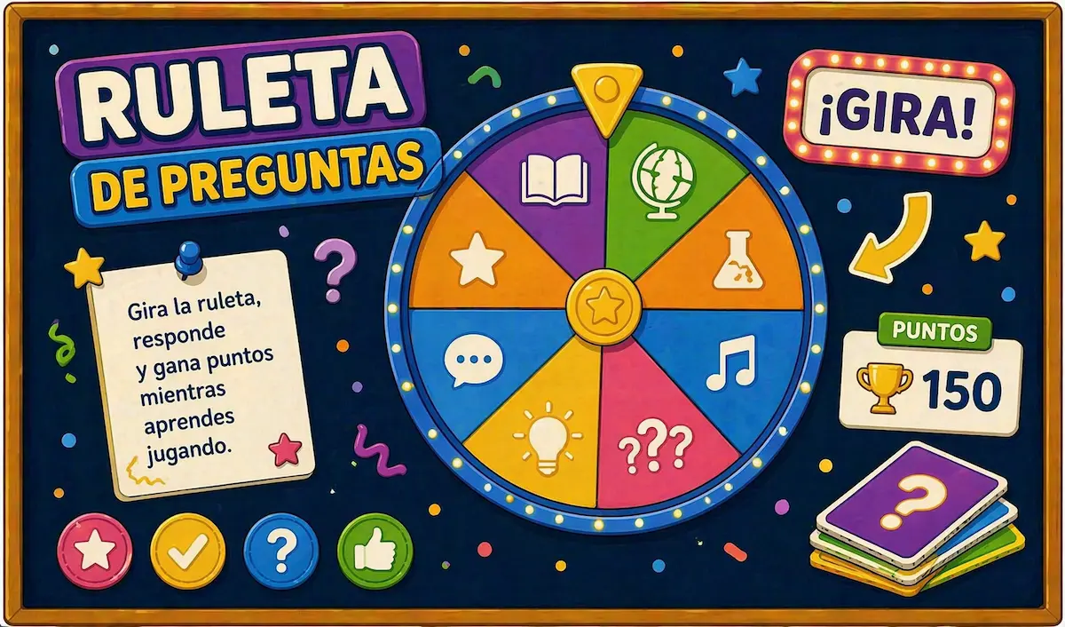 Ruleta educativa online para profesores
